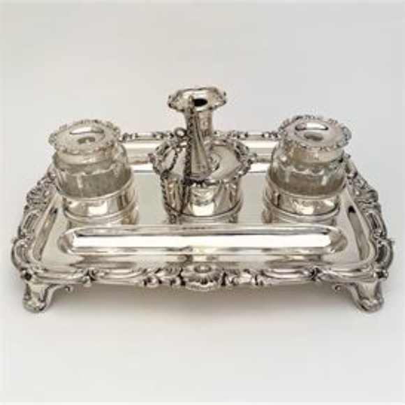 Creswick & Co. Other - Sterling Silver Inkstand by Creswick & Co. 1834